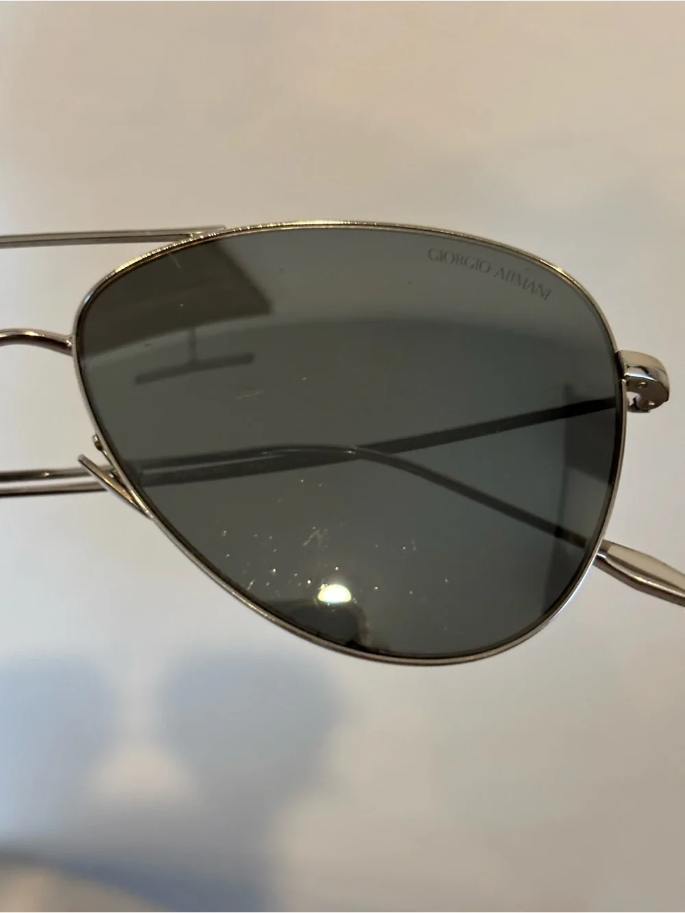 Giorgio Armani AR6049 Classic Mirrored Mens Aviator Sunglasses